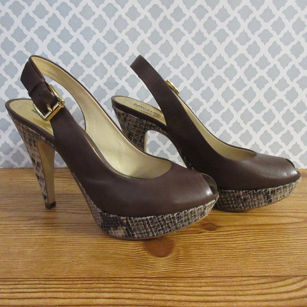 MICHAEL Michael Kors Sling back Heels 8.5 M
